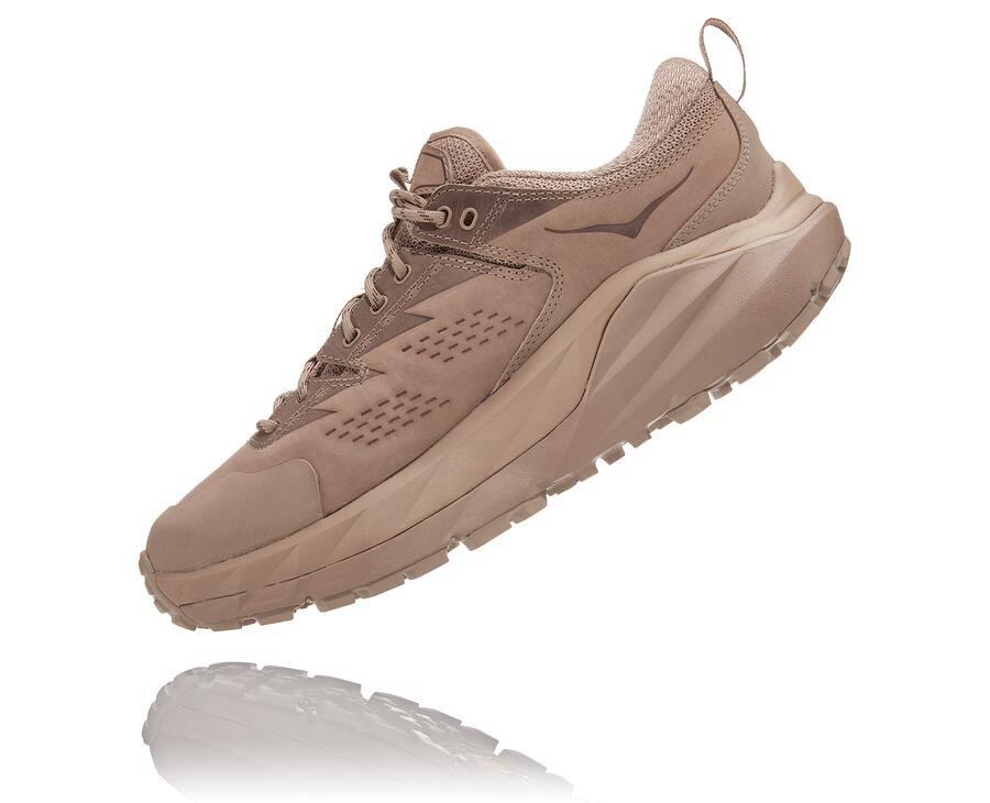 Hoka One One Spor Ayakkabı Erkek Bej Rengi - Kaha Kısa Gore-Tex - OG8257936